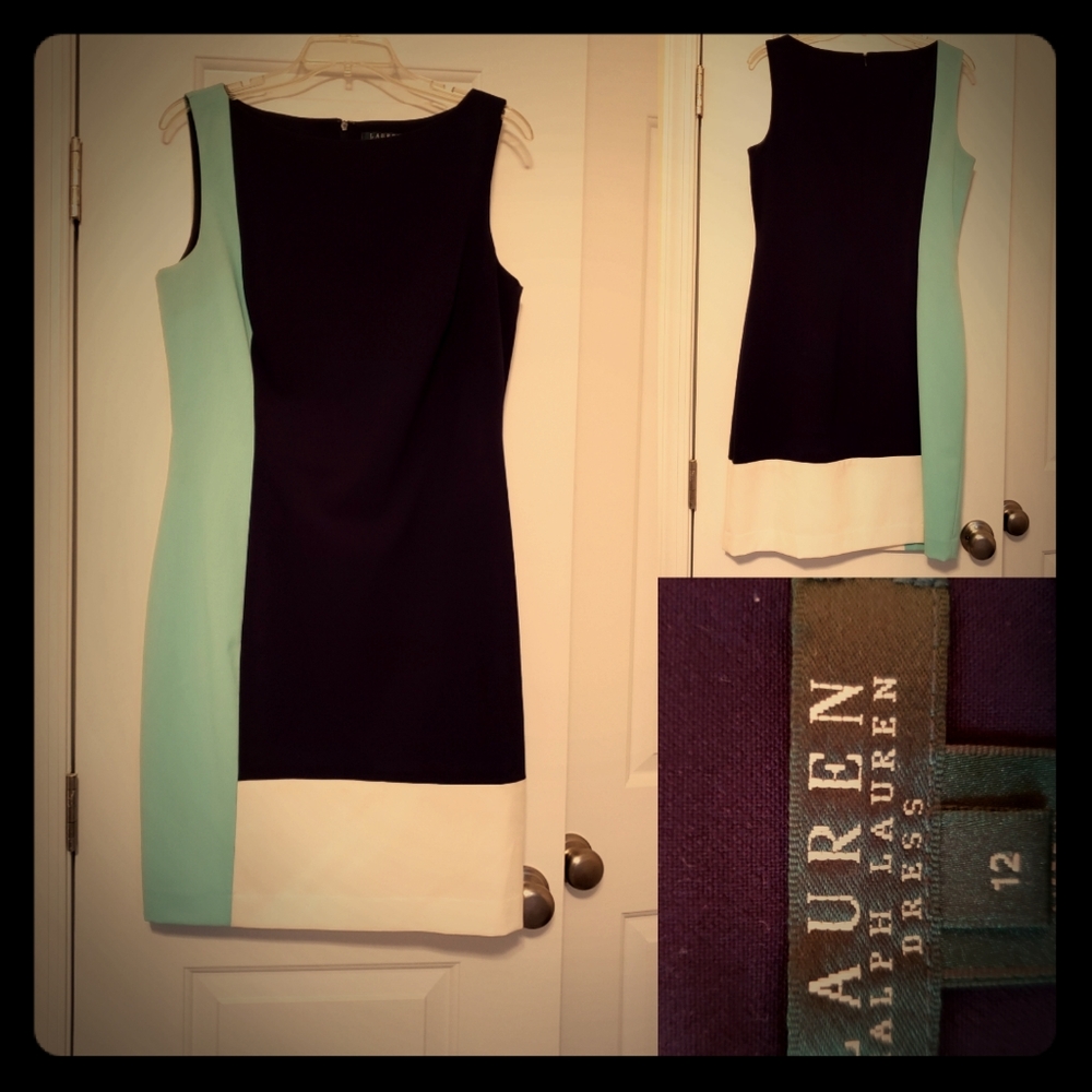 Ralph Lauren Color Block Dress